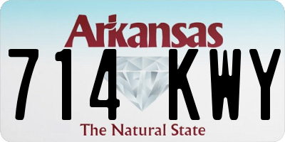 AR license plate 714KWY