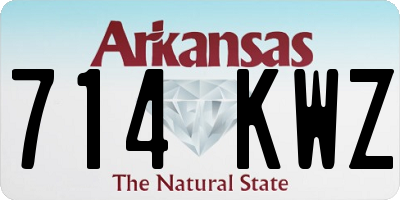 AR license plate 714KWZ