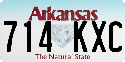 AR license plate 714KXC