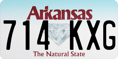 AR license plate 714KXG