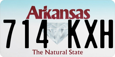 AR license plate 714KXH