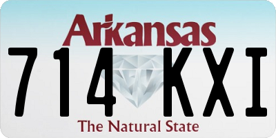 AR license plate 714KXI