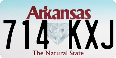 AR license plate 714KXJ