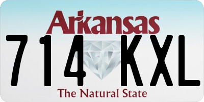 AR license plate 714KXL