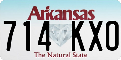 AR license plate 714KXO