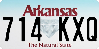 AR license plate 714KXQ