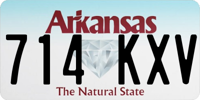 AR license plate 714KXV