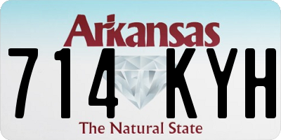 AR license plate 714KYH
