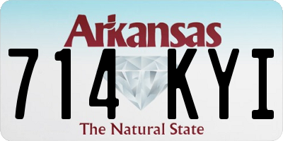 AR license plate 714KYI