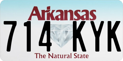 AR license plate 714KYK