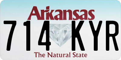 AR license plate 714KYR