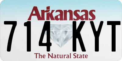 AR license plate 714KYT