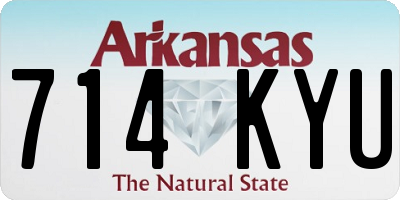 AR license plate 714KYU