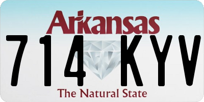 AR license plate 714KYV