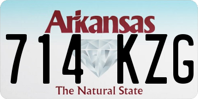 AR license plate 714KZG