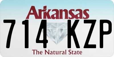 AR license plate 714KZP