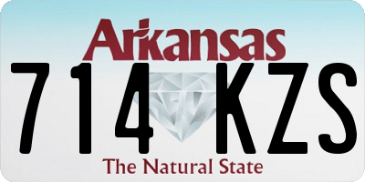 AR license plate 714KZS