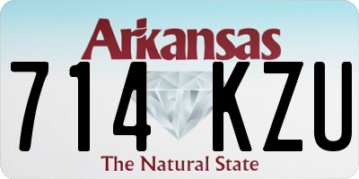 AR license plate 714KZU