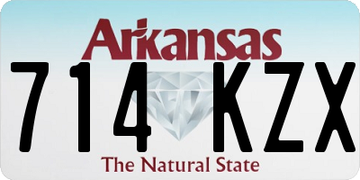 AR license plate 714KZX