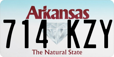 AR license plate 714KZY