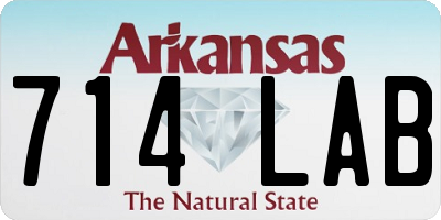 AR license plate 714LAB