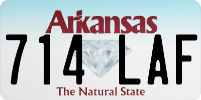 AR license plate 714LAF