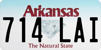 AR license plate 714LAI