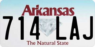 AR license plate 714LAJ