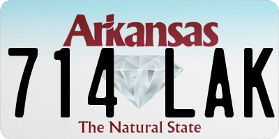 AR license plate 714LAK