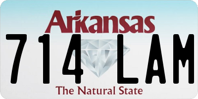 AR license plate 714LAM