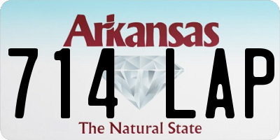 AR license plate 714LAP