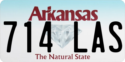 AR license plate 714LAS