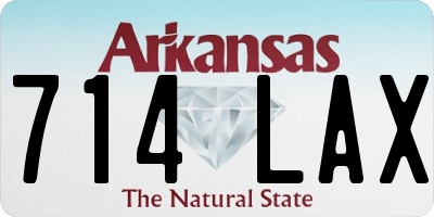AR license plate 714LAX