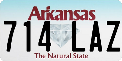 AR license plate 714LAZ