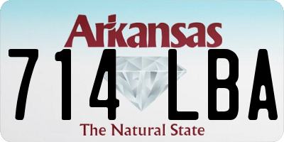 AR license plate 714LBA