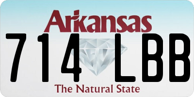 AR license plate 714LBB