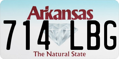 AR license plate 714LBG