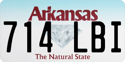 AR license plate 714LBI