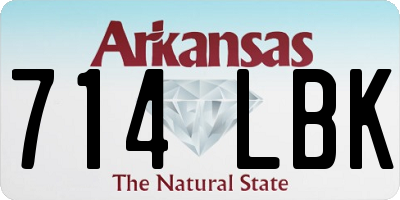 AR license plate 714LBK