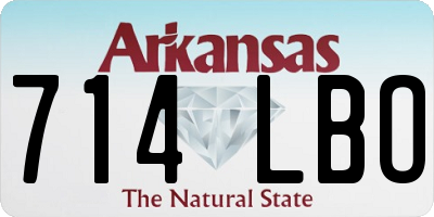 AR license plate 714LBO