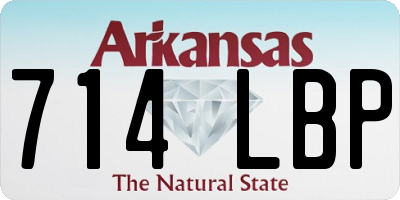 AR license plate 714LBP