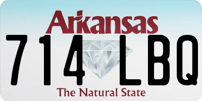 AR license plate 714LBQ