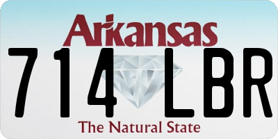 AR license plate 714LBR