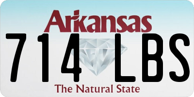 AR license plate 714LBS