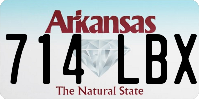 AR license plate 714LBX
