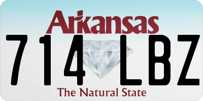 AR license plate 714LBZ