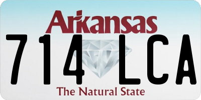 AR license plate 714LCA