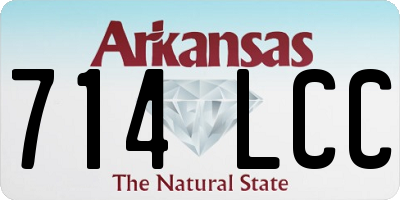 AR license plate 714LCC