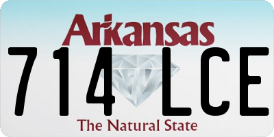 AR license plate 714LCE