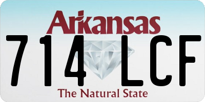 AR license plate 714LCF